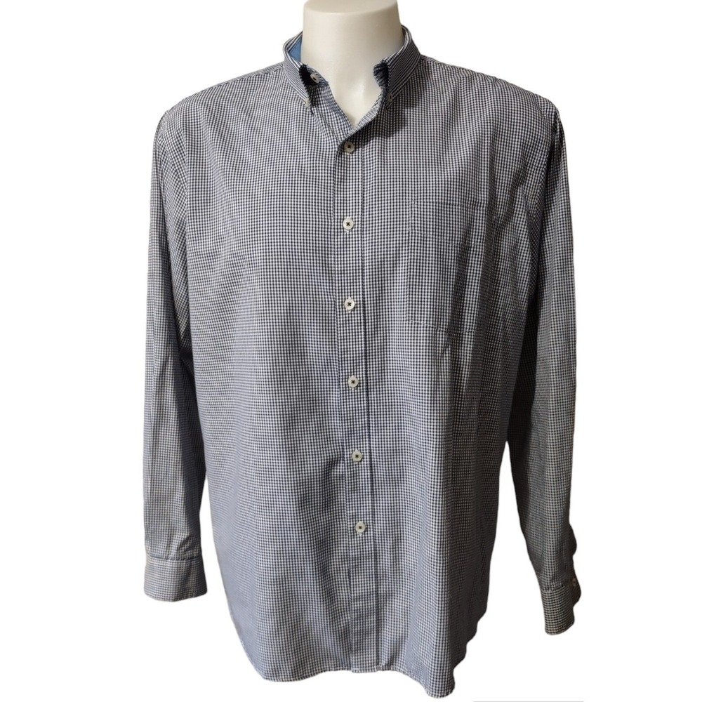 Van Heusen Originals Dress Shirt Mens XXL Long Sleeve Slim Fit Button‎ Up Collar